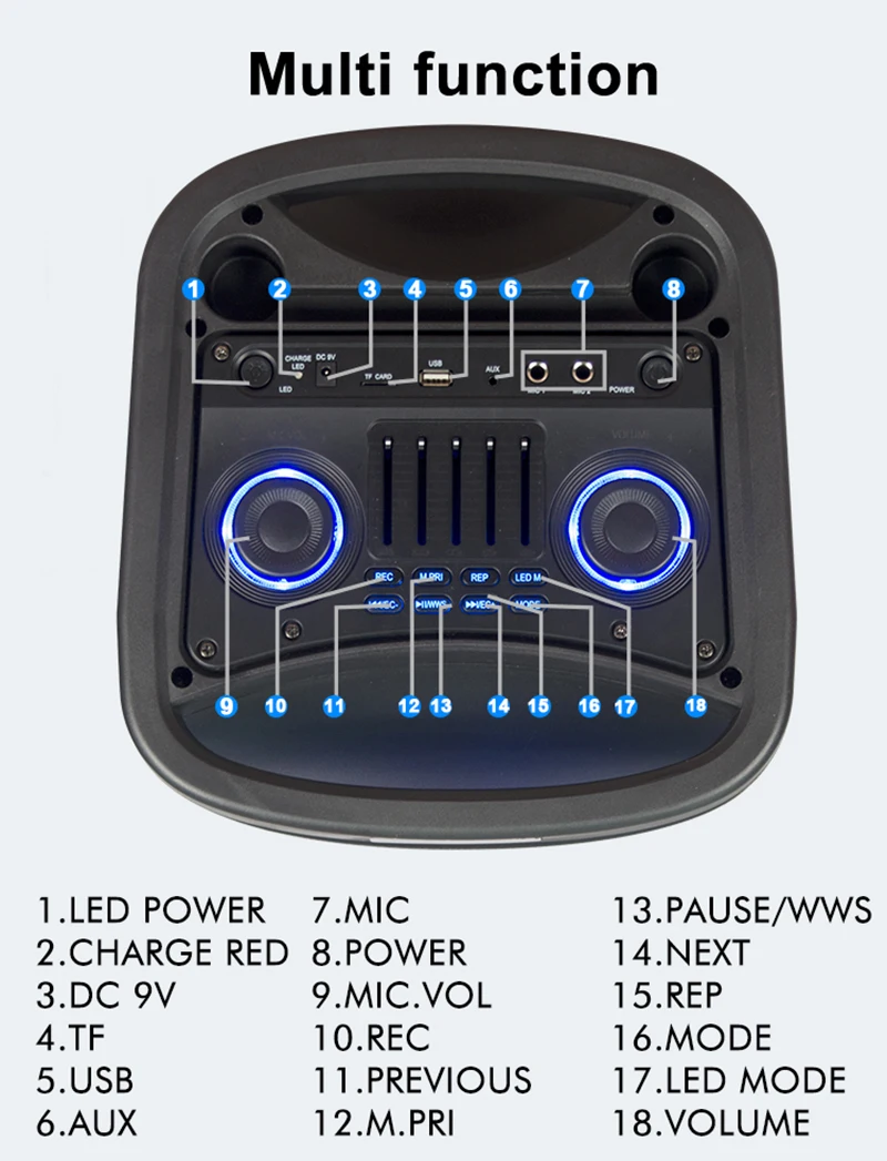 Kolav F Newly Launch Rechargeable Dual Inch Wireless Bluetooth