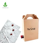 For Liquid Bags Red Wine Seal Bag Aluminium Foil Plastic Bag In Box For Beverages Liquid With Butterfly Valve
