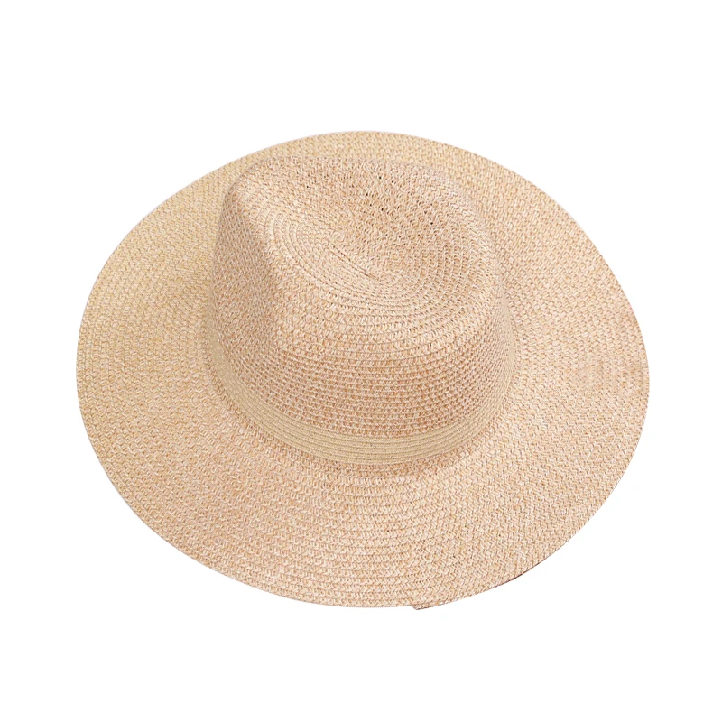 beige flat brim hat