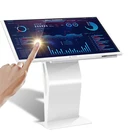 Totem Information Lcd Display Stand Advertising Mobile Shopping Touch Screen Kiosk For Bank