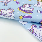 Custom Cotton Fabric 2021 New Custom Digital Printing 95% Cotton 5% Lycra Fabric For Baby Clothing No MOQ