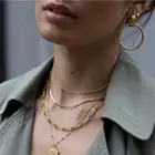 18k Gold Earrings Dylam Jewelry BIG HOOP 18K GOLD STAINLESS STEEL EARRINGS FOR WOMEN WHOLESALE JEWELRY NO MOQ