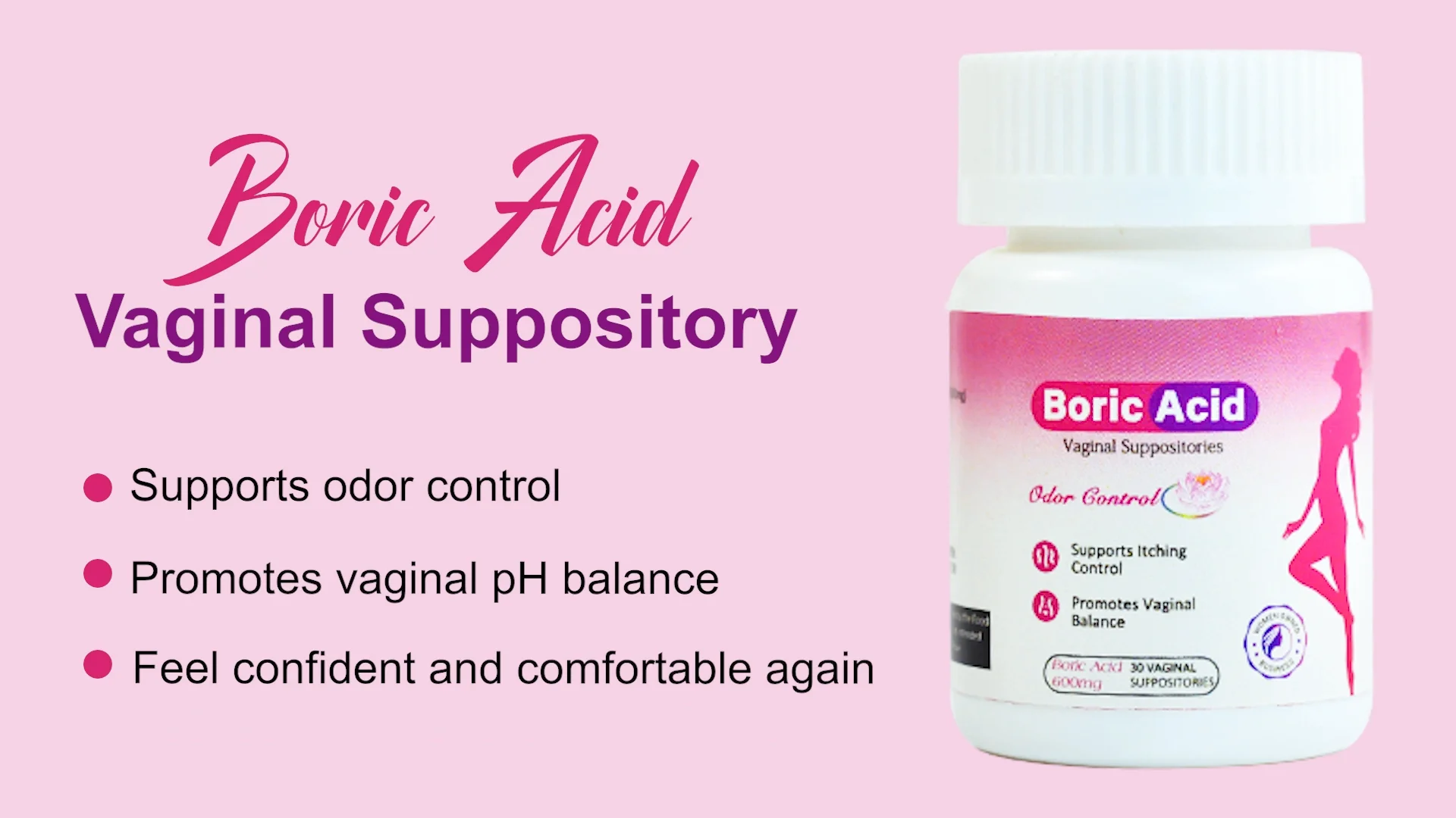 Aromlife Yoni Pops Boric Acid Suppositories Pill Vagina Capsules