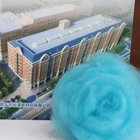 Blue Colored Polyester Staple Fiber 1.4x38mm Yarn Fabric Use Fiber