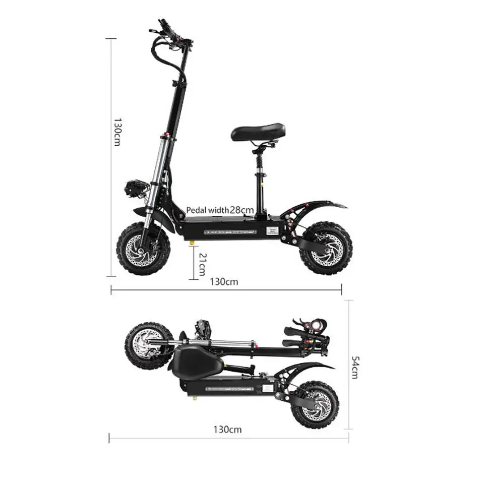 Usa Eu Warehouse 5600w Dual Motor Fast Speed Scooters 38ah Battery Long