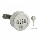 Combination MK708 4 Digit Code Changeable Combination Cam Lock For Lockers With Master Key