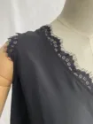 Top Vest Manufacturer Women Black Tank Top Casual Fashion Lace Vest Spring Summer Sexy Vest