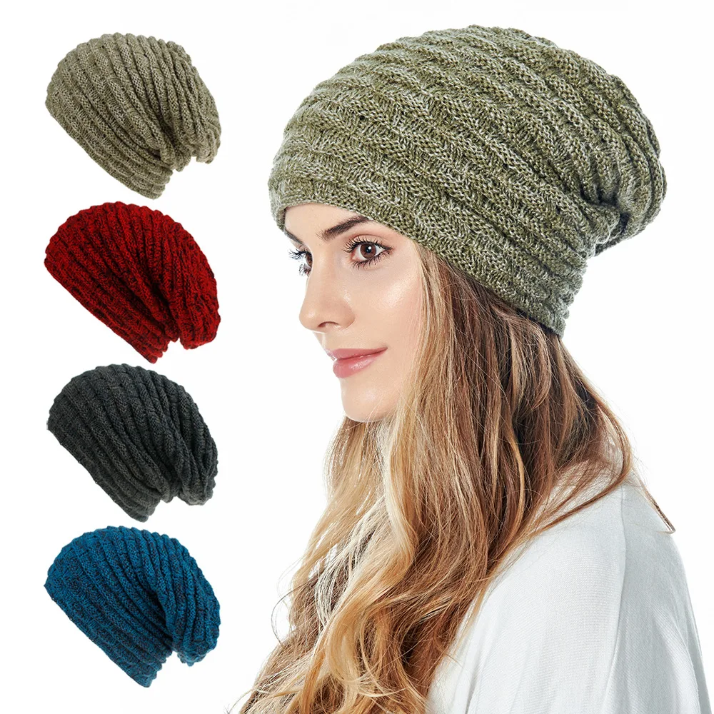 Buy Slouch Fleece Beanie Hat,Knitted 