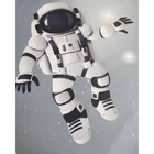 High Quality Fabric Printed With Astronaut Peach Leather Cabinet Cloth