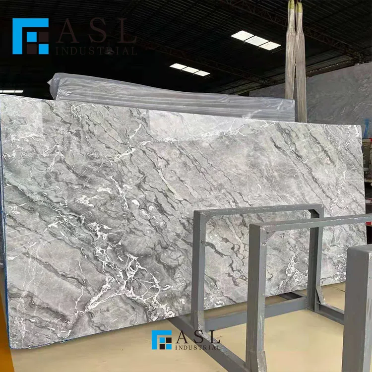 Factory direct low price sea grey marble hotesale marble low cost natural grey slab italian ash marble