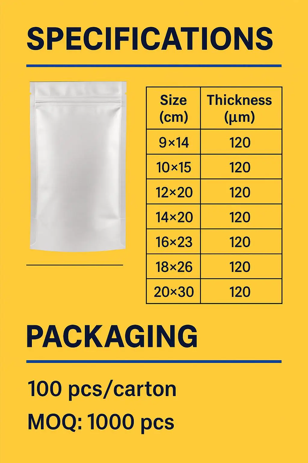 Stand-up Zipper Pouch Aluminum Foil Light Smell Proof Water Heat for Pet Food Baby Food Potato Chips Sugar Lollipops - detail 6