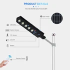 ALLTOP Remote Control Motion Sensor Yard Outdoor 50w 100w 150w 200w 250w 300w All In 1 Led Solar Street Light