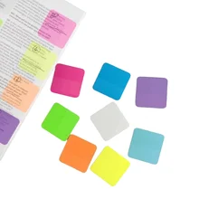 Flexibility Different Shapes Quick Convenient Transparent Sticky Notes Self-Adhesive PET Paper School Office Use