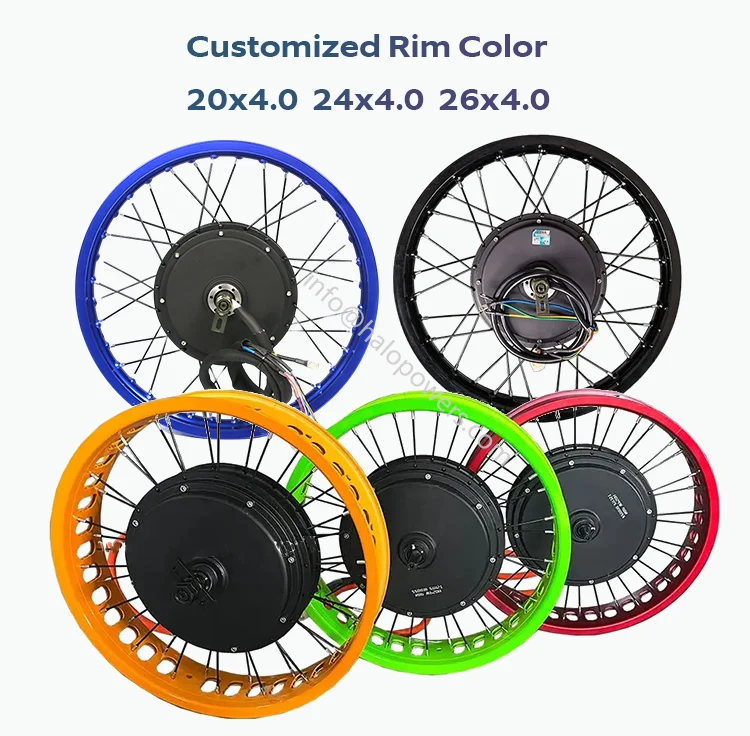 Qs 205 V3 72v 3000w 5000w 150mm 170mm 190mm Fatbike Fat Tire Ebike