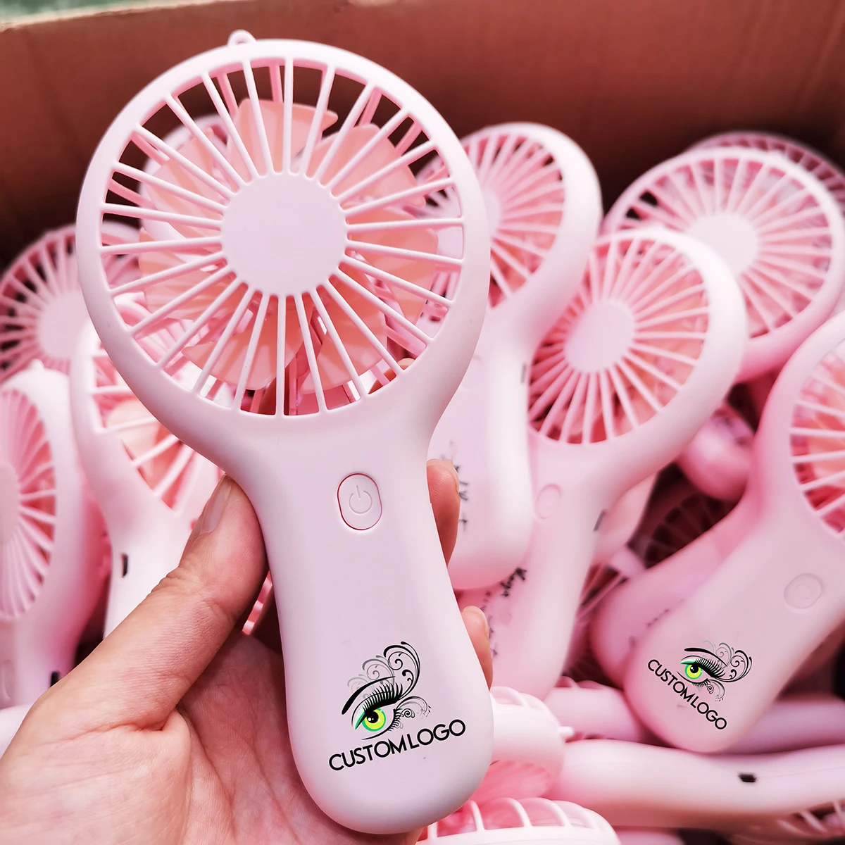 New Arrivals Portable Rechargeable Mini Handheld Fan Print Your Logo