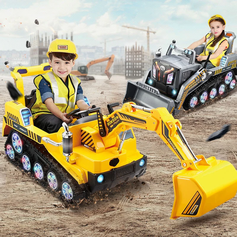 electric ride on excavator toy