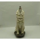 Other Resin Statue China Wholesale Custom Resin Craft Decoration Family Ornaments White Wolf Statue