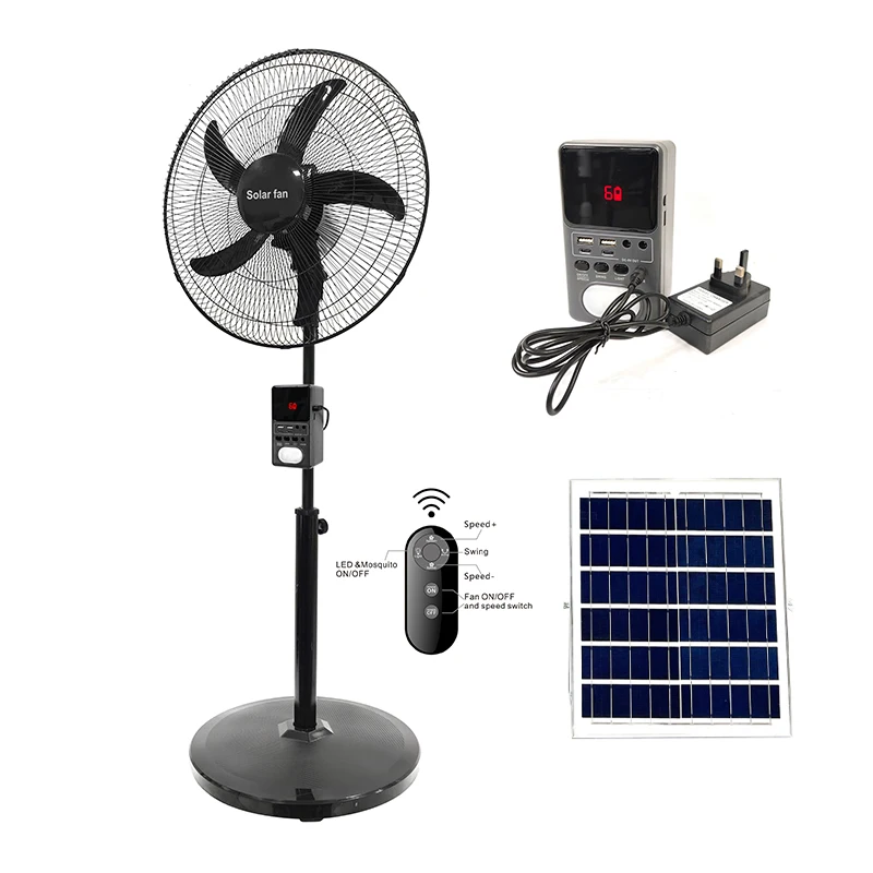 Rechargeable Solar Stand Fan, 12V, 25W - detail 6
