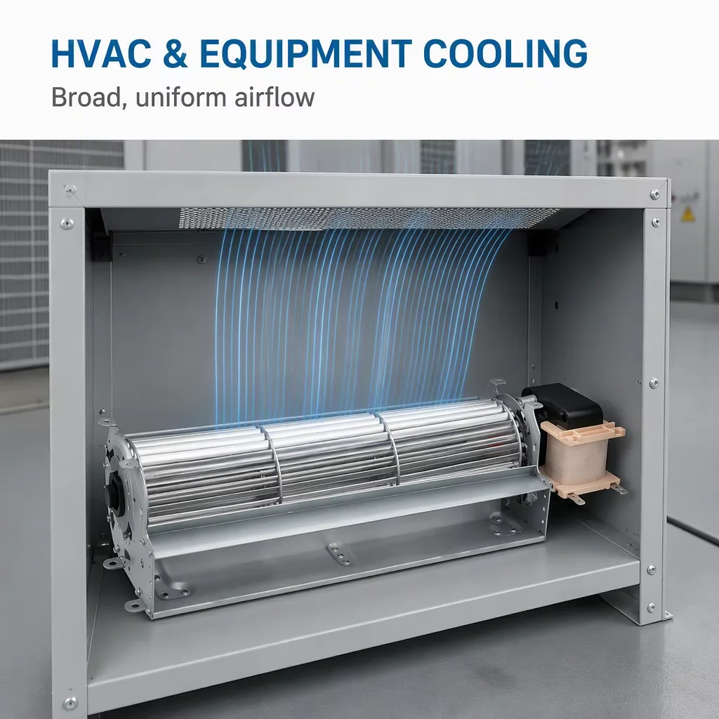 Cross Flow Fan, 300mm, Tangential, 35W, HVAC - detail 10