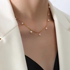 Rosary Hot Sale Fashion Simple Necklace Pearl Initial Necklace Rosary Necklace