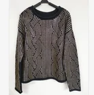Women's Sweaters Autumn O-Neck Sequined Beading Pullover Knit Women's Sweaters