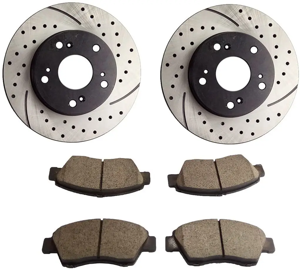 2005 2006 for Acura RSX Brake Rotors and Ceramic Pads Front 