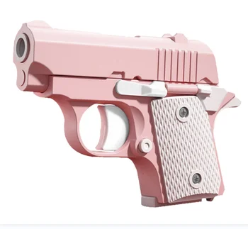 Decompression Novelty Toys 3D Printing Pistol Gravity Radish Gun Toys Children Baby 1911 Toy Gun