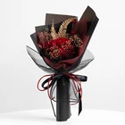 Rose Hot Selling Dried Flower Gift Preserved Rose Bouquet For Valentine's Gift