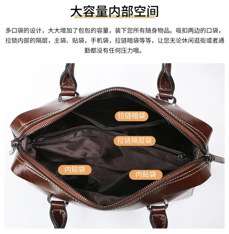 Fashion Luxury Famous Designer Custom Logo Lady Shoulder Bag Brown Large Pu Leather Women Handbag