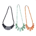 Necklace Natural Stone Bead Agate Stone Crystal Stone Necklace Jewelry Accessories DIY Factory Wholesale