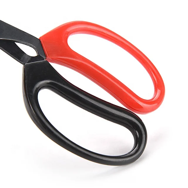 Black & Red Anti Slip Handle with Non Stick-Coating Blade Sewing Scissors 6 Inch Stainless Steel Tailor Scissors