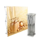 Trade Advertising Pop Up Gold Supplier Advertising Pop Up 10*10ft For Trade Show Custom Backdrop