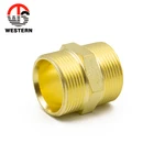 Nipple Threaded Nipple 1/2" 3/4" Pipe NPT BSP Thread Water Double Brass Hex Hexagonal Nipple