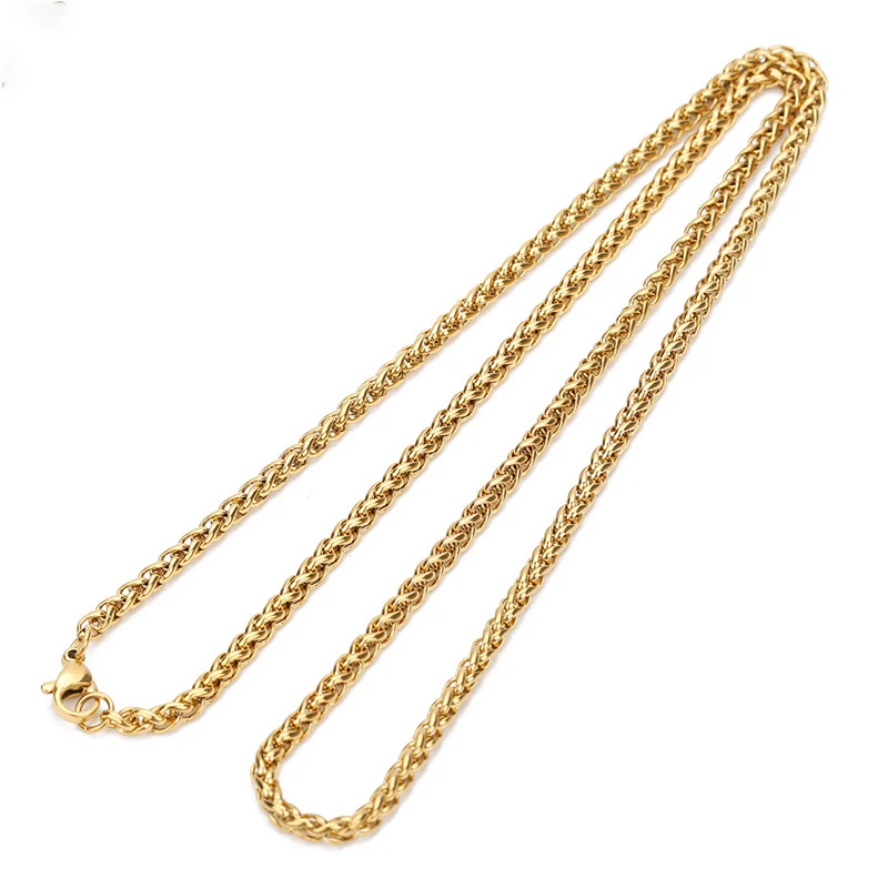 men chain necklace stainless steel flower basket chain  BSK chain DIY keel necklace chunky necklaces women jewelry