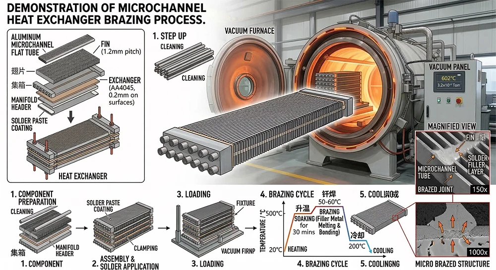 Replacement Aluminium Microchannel Evaporator, 220 V - detail 2