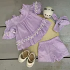 Girls Sets Set Girls' Dress Girls Clothing Sets 19BF124 Wholesale High Quality Cheap Set Suit Baby Girls' Dress Summer