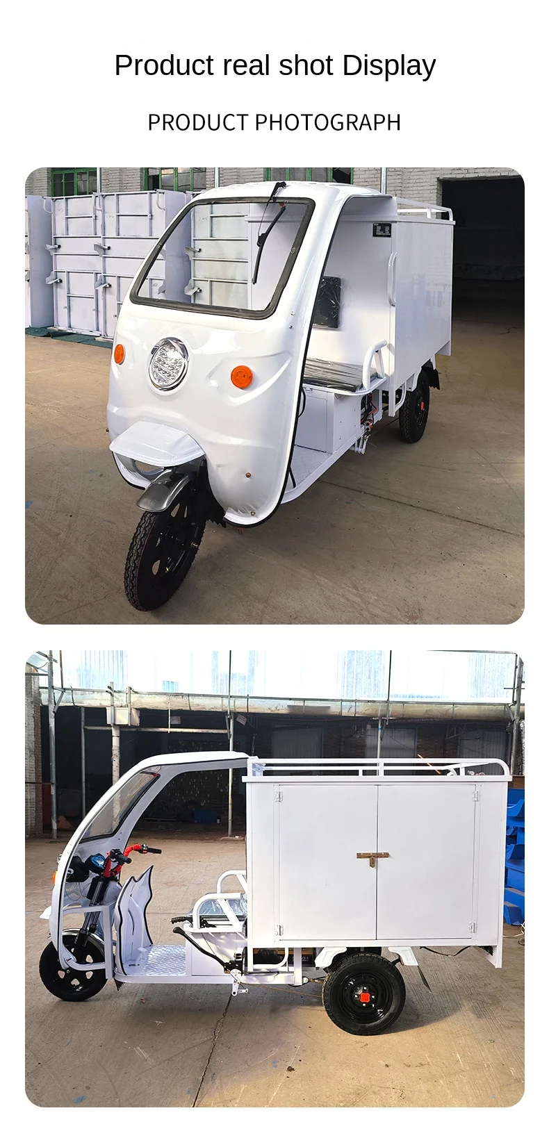 Threewheel Express Delivery Vehicle Pull Cargo Transport Delivery
