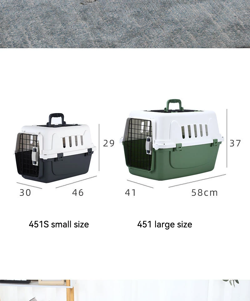 Wholesale Hot Sale Large Size Pet Travel Carrier with Window Portable Pet Airline Approved Carrier Pet Supplies factory