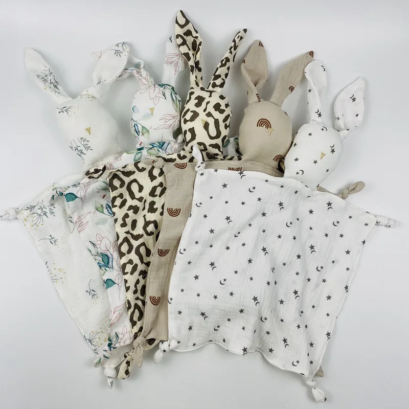 hotting Ins Cute Rabbits Baby Blanket Comforter Bunny Bow Knot Bed Comforter Baby Bibs Baby Drooling Burp