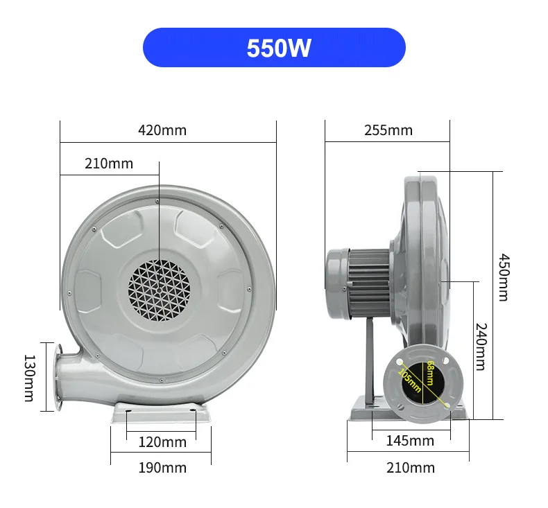 Copper Motor, 750W, Centrifugal, Cast - detail 10