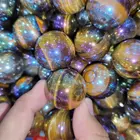 Stone 1.5inch Hot Selling Wholesale Price Aura Tiger Eye Stone Ball Crystal Sphere For Sale