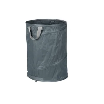 waterproof & UV-resistant Pop-Up Garden Bags for collecting leaves, grass, weeds and more, Grey
