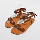 Flat Sandals 2021 Designer Flat Sandals For Women And Ladies ROMAN SANDALS Lace Up Jelly Women's Shoes