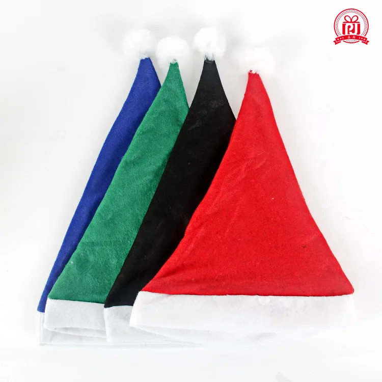 Fast shipping holiday party gifts Christmas hats, ordinary non woven adult children's hats Christmas decorations hat