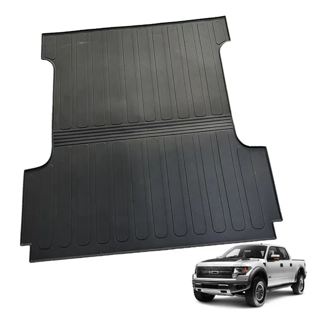 For Ford F150 All Weather Protection Truck Rubber Bed Mat Bed TPE Accessories Anti-Scratch Carpet Set TPE Trunk Mat Waterproof