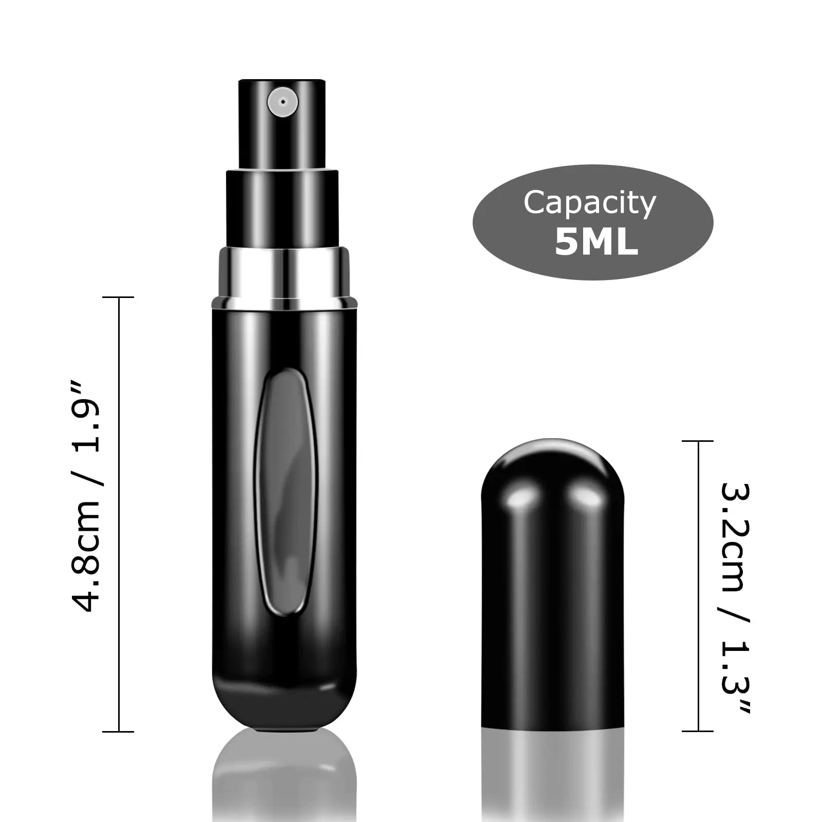 Bottom Filling Ml Ml Mini Perfume Atomizer Refillable Perfume Bottles