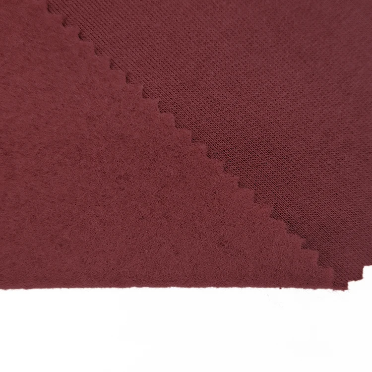 Factory Wholesale Knit Tubular Fleece Fabric Poly Cotton Material Terry Fabric for Hoodie manufacture