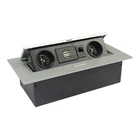 New Electric Electrical Socket New Design AU 2 Outlets 2 USB Desktop Electric Cable Socket/