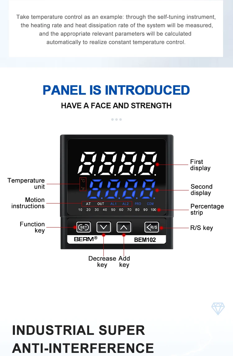 Controlador De Temperatura Inteligente Pid Digital Rel De X Mm