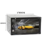 Gps Dvd Supportsupport FY6216B Universal Double Din 6.2 Inch Touch Screen Radio With GPS Navigation BT Car DVD Player